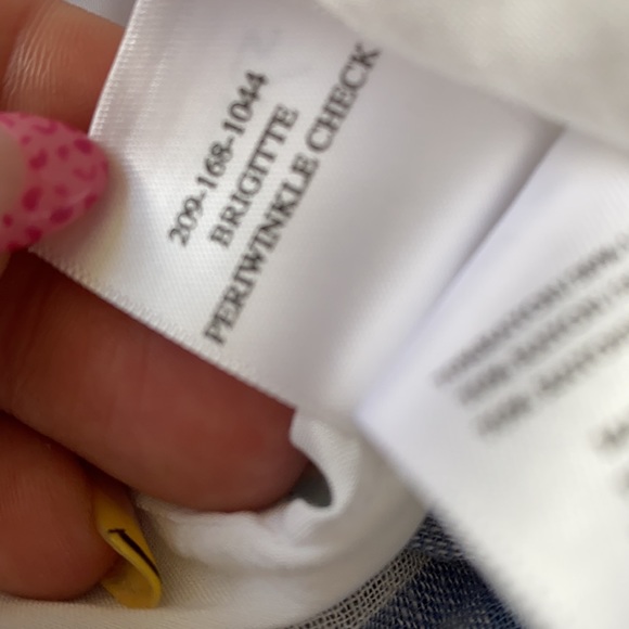 Rails Brigitte dress Periwinkle Check - Picture 6 of 10